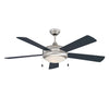 Concord Fans 52" Saturn-Ex Stainless Steel Modern Ceiling Fan with Light