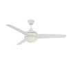 Concord Fans 52" Skylark Modern White Ceiling Fan with Light and Remote