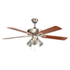 Concord Fans 52" San Marcos Stainless Steel Ceiling Fan with 3 Lights Kit