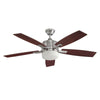 Concord Fans 52" Xia Stainless Steel Ceiling Fan With Light and Remote Control