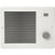 Broan 174 White Small Electric Wall Mounted Heater with Thermostat Knob