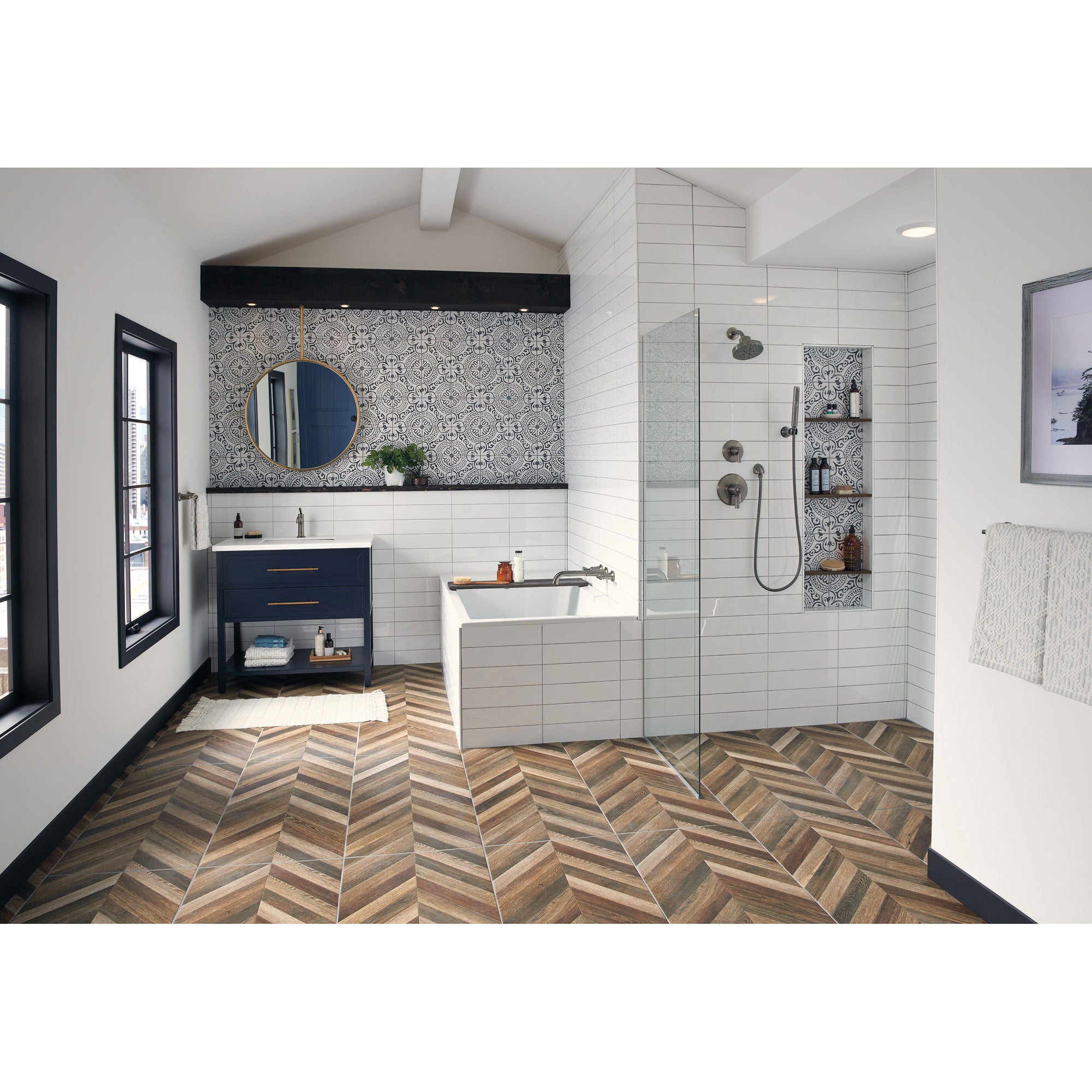 Delta Black Stainless Steel Finish Drop Wall 90-Degree Elbow for Hand Shower D50560KS