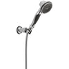 Delta 3-Setting Chrome Handheld Shower Head with Wall Bracket and Hose 593574