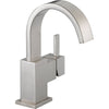 Delta Vero Single Handle Modern Stainless Steel Finish Bathroom Faucet 521790