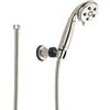 Delta Polished Nickel Wall Mount Handshower Spray featuring H2Okinetic 604280