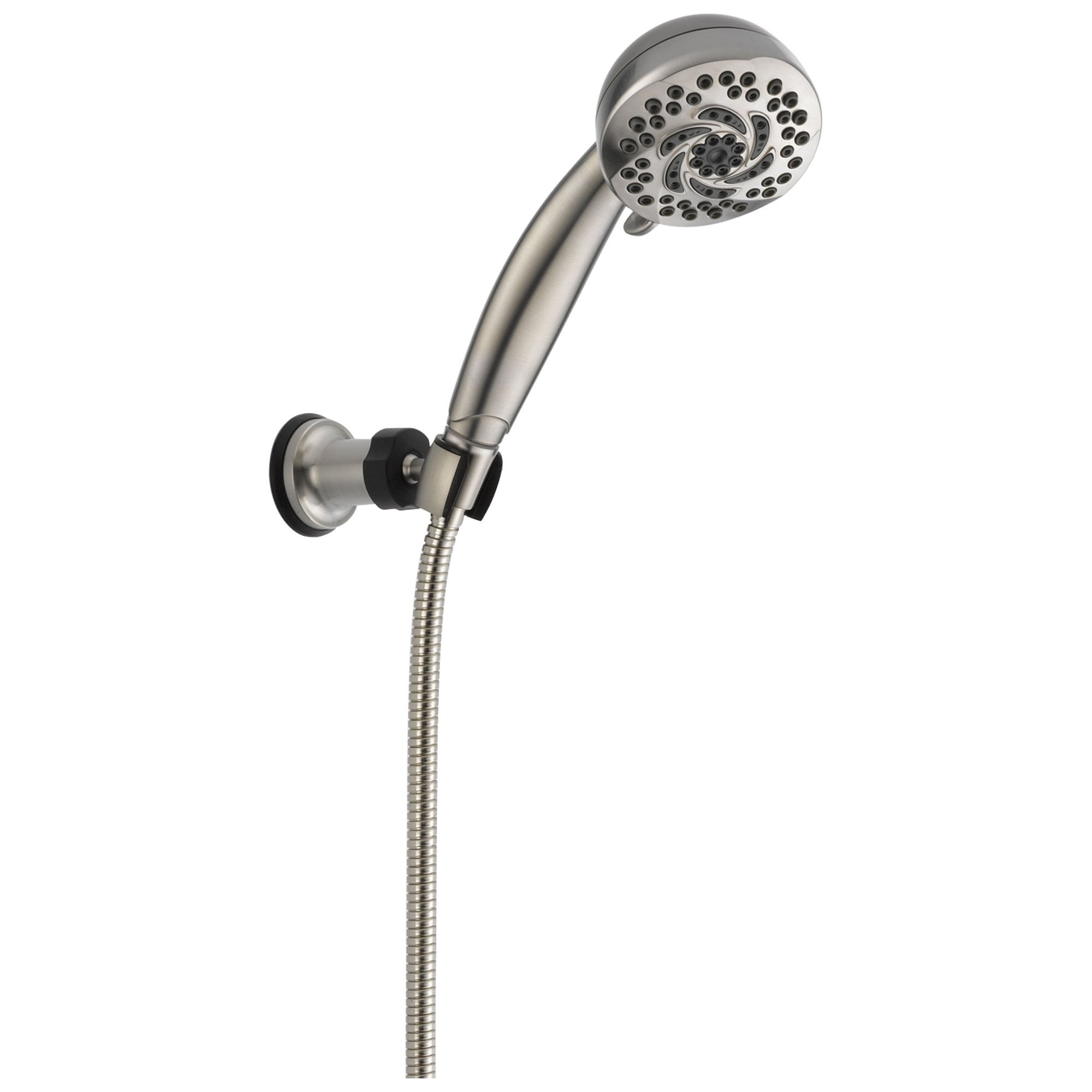 Delta Universal Showering Components Collection Stainless Steel Finish 5-Setting Wall Mount Hand Shower Spray with Hose 737451