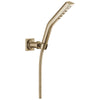 Delta Champagne Bronze H2Okinetic 3-Setting Modern Wall Mount Hand Shower with Hose D55799CZ