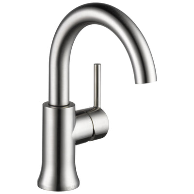 Delta Trinsic Stainless Steel Finish Single Handle High-Arc Bathroom Faucet D559HASSDST