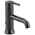 Delta Trinsic Collection Matte Black Finish Single Handle Modern 1 or 3 Hole Installation Bathroom Sink Lavatory Faucet with Metal Pop-Up D559LFBLMPU