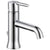 Delta Trinsic Collection Chrome Finish Single Handle Water Efficient Modern Bathroom Sink Lavatory Faucet with Metal Pop-up Drain D559LFGPMMPU