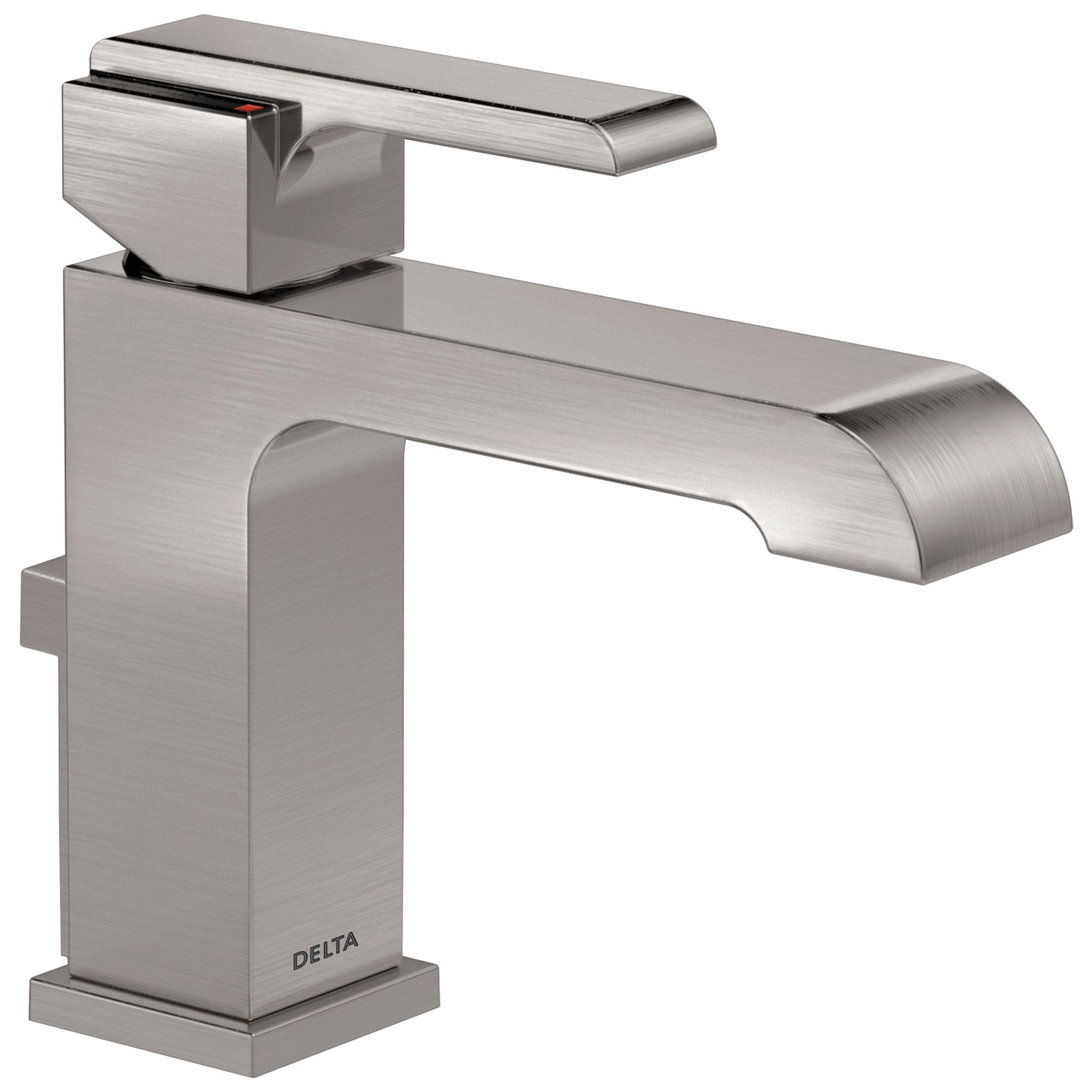 Delta Ara Collection Stainless Steel Finish Single Handle Bathroom Lavatory Sink Faucet with Metal Pop-Up Drain D567LFSSMPU