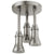 Delta Stainless Steel Finish 1.75 GPM H2Okinetic Pendant Triple Ceiling Mount Raincan Shower Head D57190SS