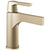 Delta Zura Champagne Bronze Finish Single Handle Bathroom Sink Faucet with Matching Drain D574CZMPUDST