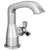 Delta Stryke Chrome Finish Single Hole Bathroom Sink Faucet Includes Helo Cross Handle and Matching Drain D3600V