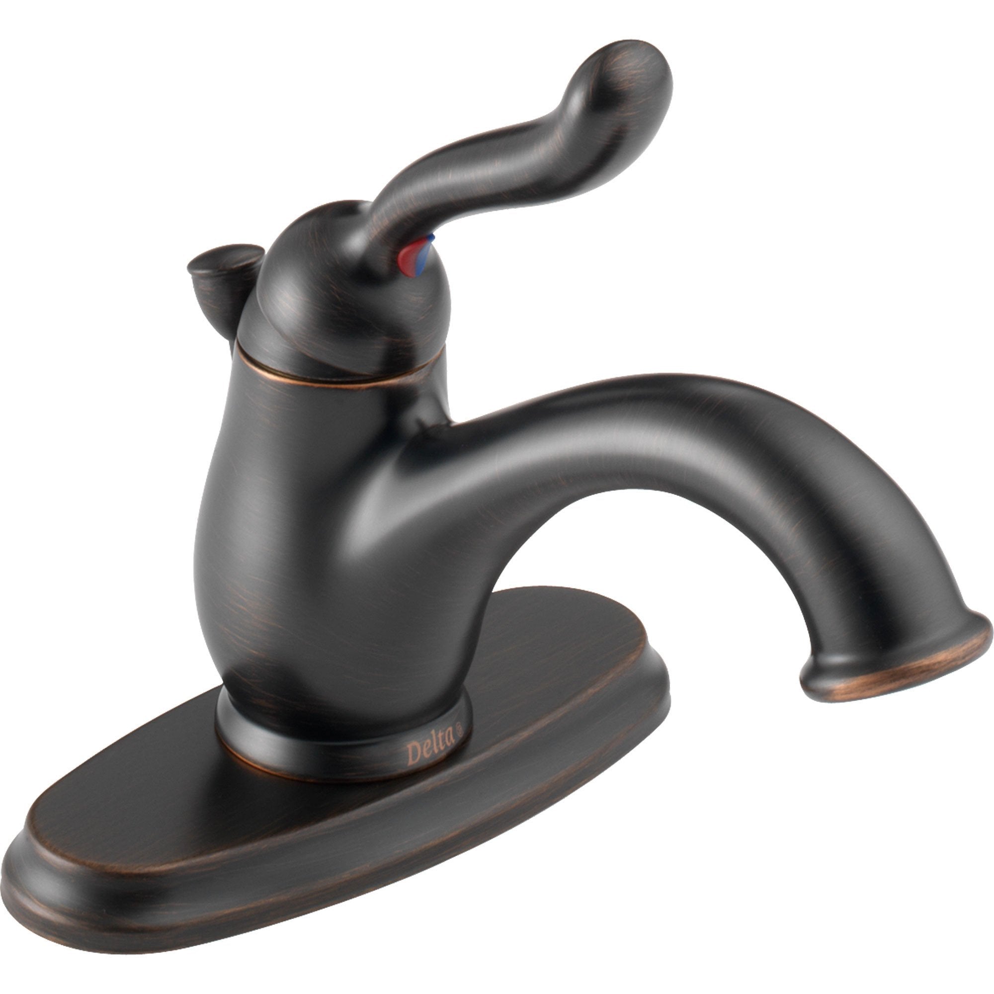 Delta Leland Single Handle Mid-Arc Venetian Bronze Bathroom Sink Faucet 474312