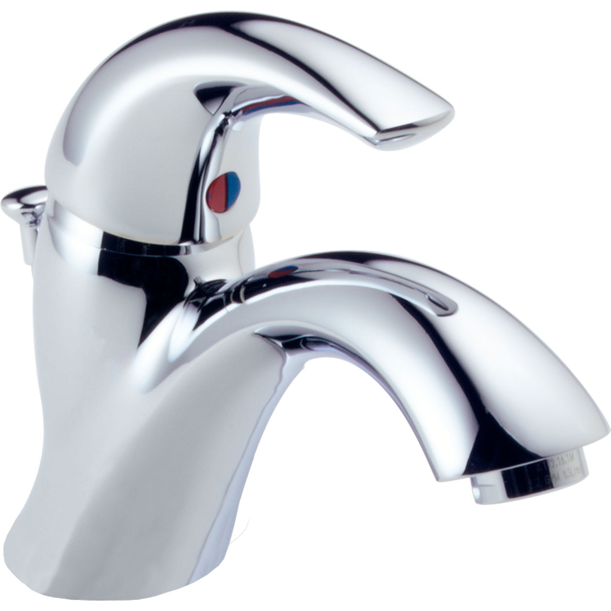 Delta Classic Chrome Single Handle 1-Hole Mid Arc Bathroom Sink Faucet474292