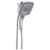 Delta Chrome Finish H2Okinetic In2ition 5-Setting Modern Two-in-One Showerhead Hand Shower Combo D58474