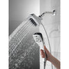 Delta Chrome Finish H2Okinetic In2ition 5-Setting Modern Two-in-One Showerhead Hand Shower Combo D58474