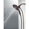 Delta Venetian Bronze Finish H2Okinetic In2ition 5-Setting Two-in-One Showerhead and Handheld Sprayer D58480RB25PK