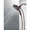 Delta Venetian Bronze Finish H2Okinetic In2ition 5-Setting Two-in-One Showerhead and Handheld Sprayer D58480RB25PK