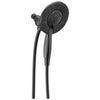 Delta Matte Black Finish In2ition HSSH 1.75 GPM 4-Setting Dual Hand Shower and Round Showerhead Spray D58499BL