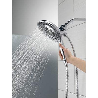 Delta Chrome Finish In2ition HSSH 2.5 GPM 5-Setting Dual Hand Shower and Showerhead Spray D5856925PK
