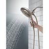 Delta Stainless Steel Finish In2ition HSSH 2.5 GPM 5-Setting Dual Hand Shower and Showerhead Spray D58569SS25PK