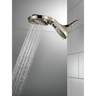 Delta Polished Nickel Finish HydroRain 5-Setting Two-in-One Shower Head D58580PN25PK