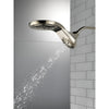 Delta Polished Nickel Finish HydroRain H2Okinetic In2ition 5-Setting Two-in-One Showerhead D58581PNPK