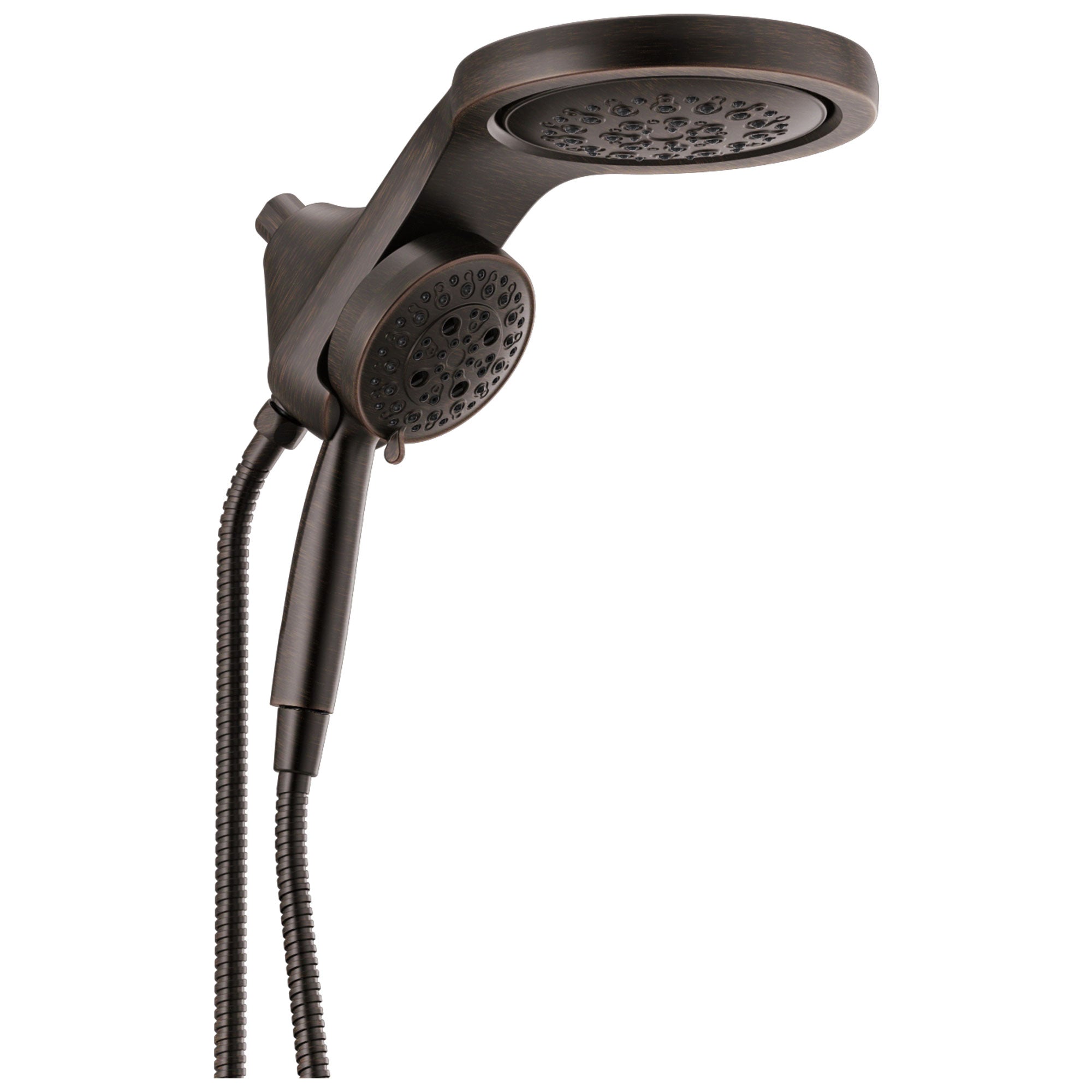 Delta Venetian Bronze Finish HydroRain H2Okinetic 5-Setting Two-in-One Shower Head and Hand Spray D58680RB