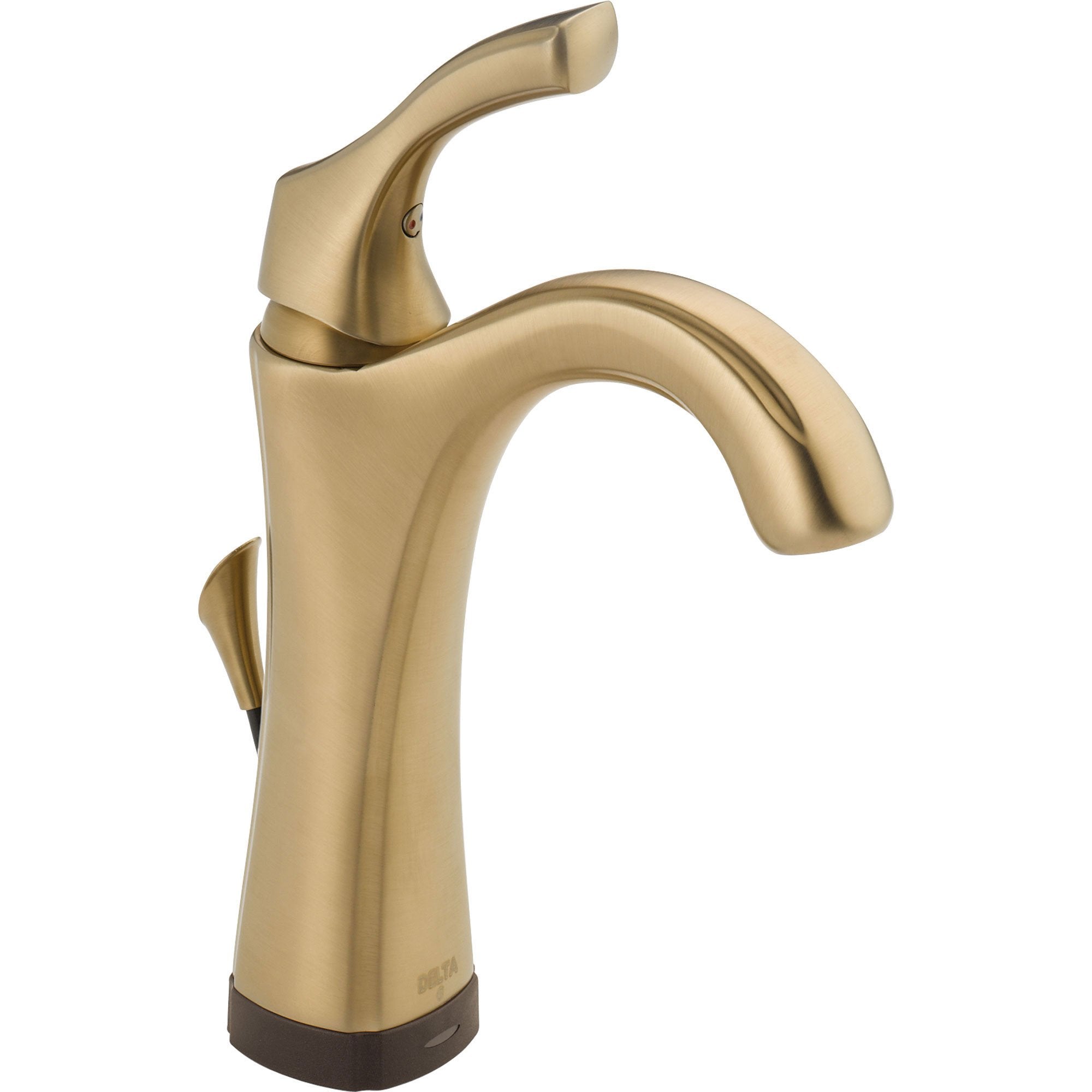 Delta Addison Touch2O Single Handle Tall Champagne Bronze Bathroom Faucet 538348