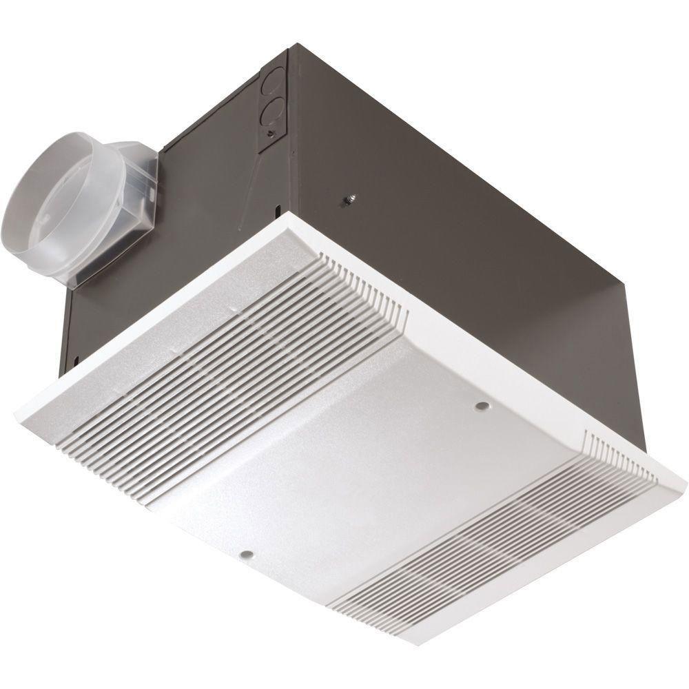 Nutone 70 CFM Ceiling Exhaust Fan with 1500-Watt Heater and Wall Switch 608080