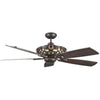 Concord Fans 60" Aracruz Oil Rubbed Bronze Large Ceiling Fan with Up-Light