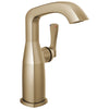 Delta Stryke Champagne Bronze Finish Mid-Height Spout Single Hole Bathroom Sink Faucet Includes Lever Handle D3593V