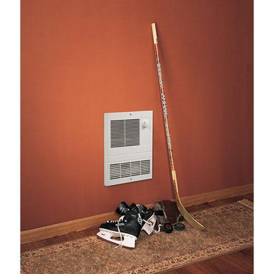 Broan 9810WH High Capacity Wall Heater with 1000 Watt Fan, White with Thermostat