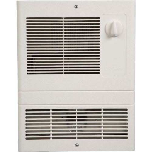 Broan 9810WH High Capacity Wall Heater with 1000 Watt Fan, White with Thermostat