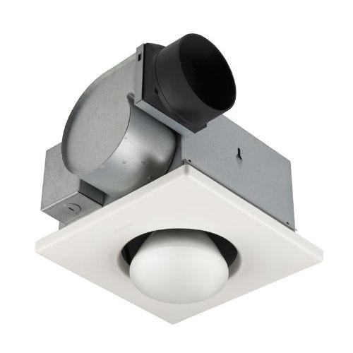 Broan 162 Quiet Bathroom Ventilation Fan with 250W Infrared Bulb Heater Light