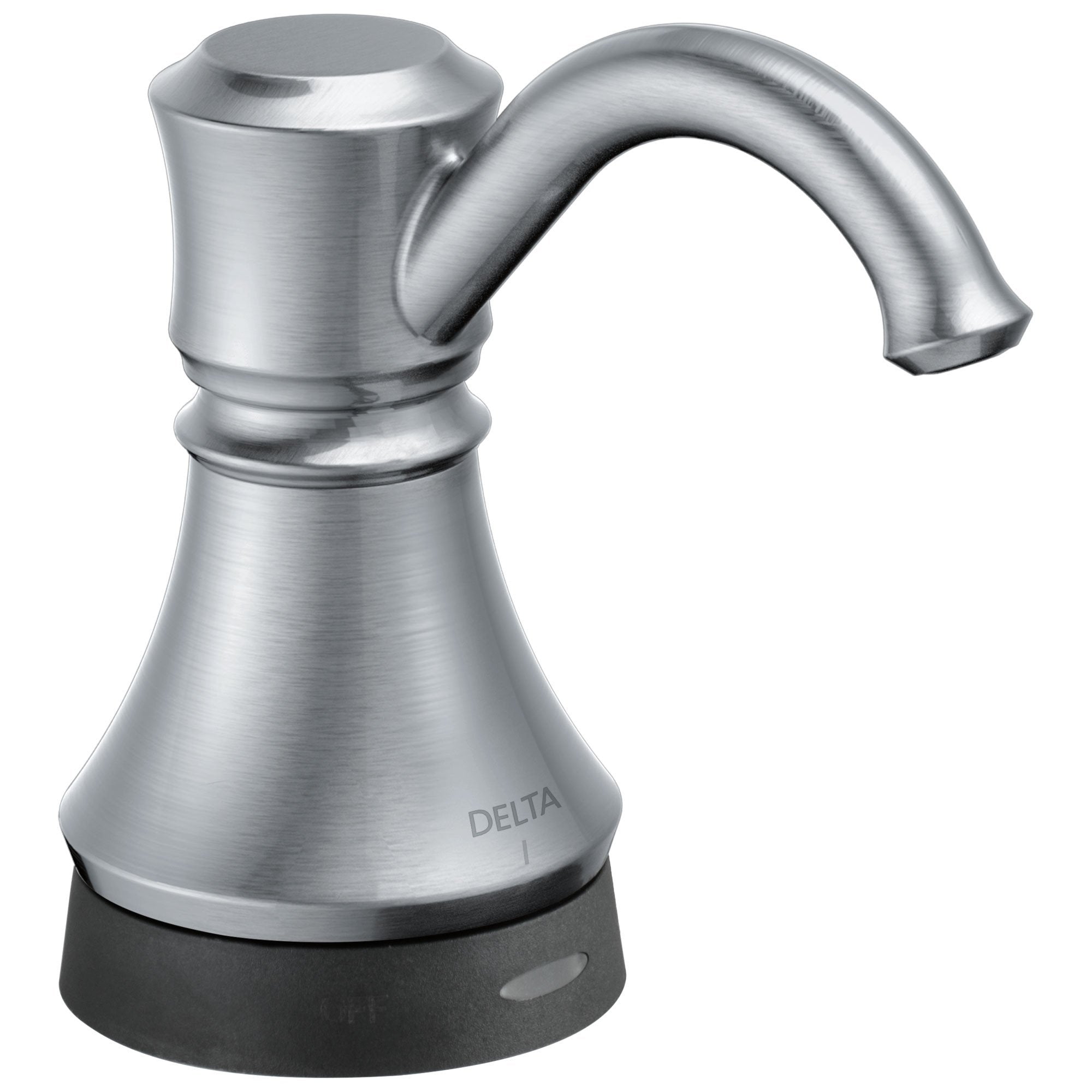 Delta Arctic Stainless Steel Finish Traditional Electronic Deck Mounted Soap Dispenser with Touch2Oxt Technology 732813
