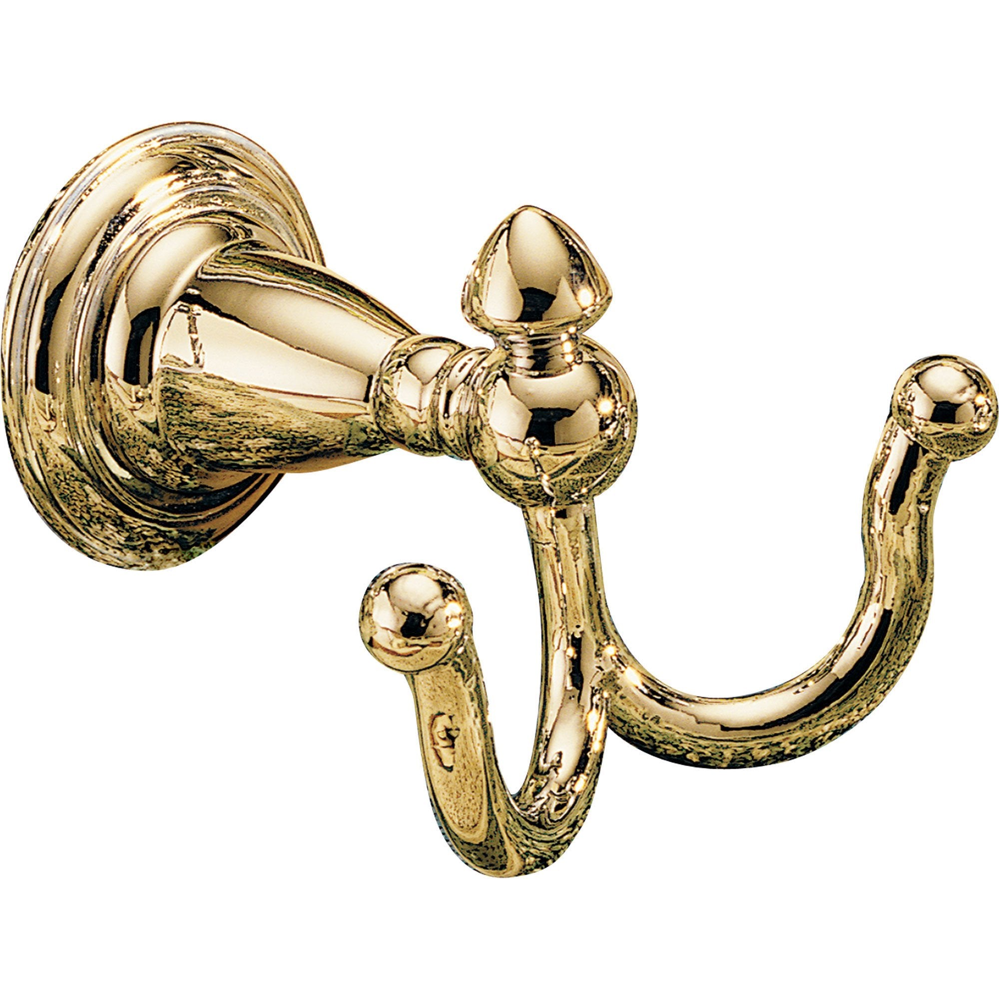 Delta Victorian Polished Brass Double Robe Hook 387425