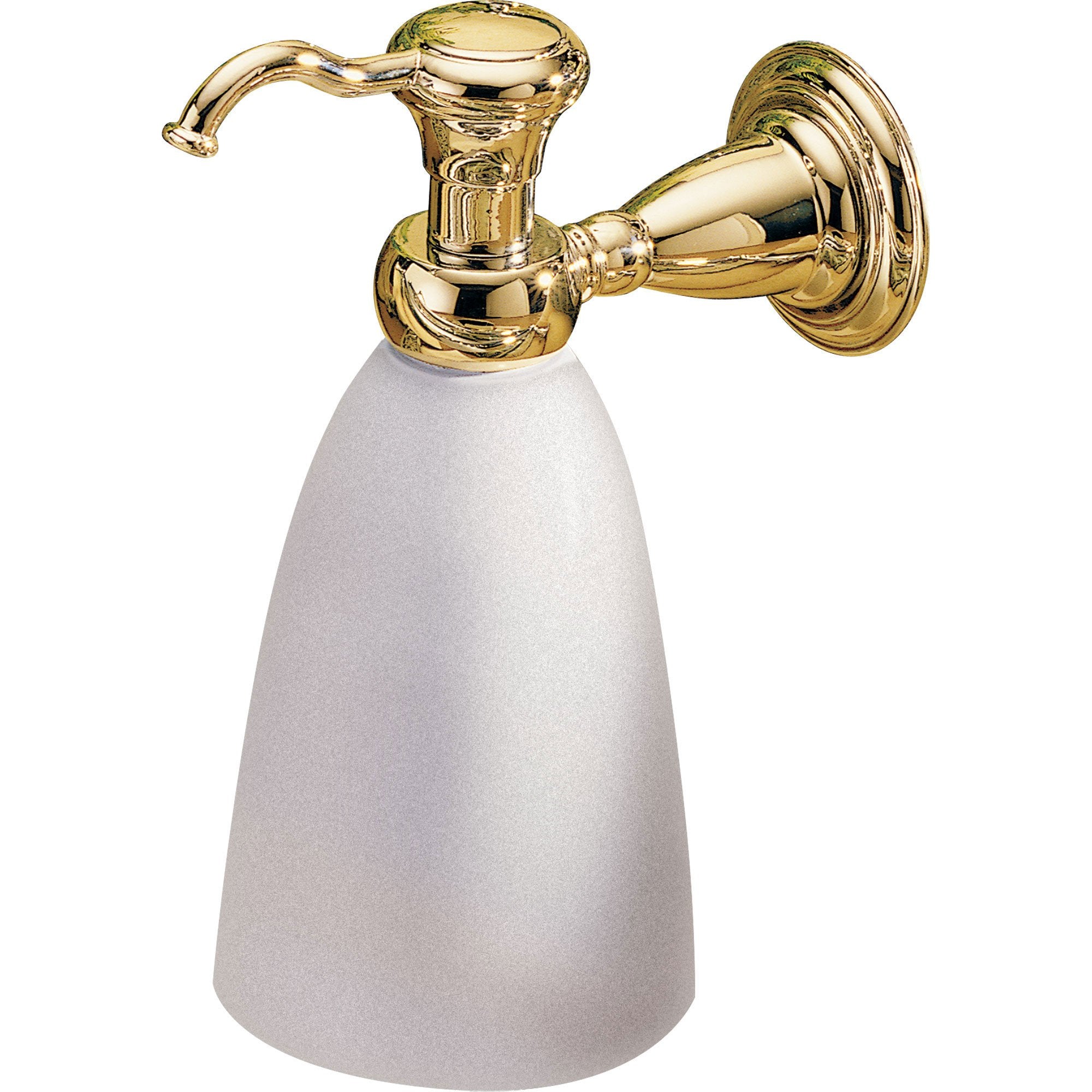 Delta Victorian Traditional Polished Brass Wall-Mount Soap Dispenser 387397