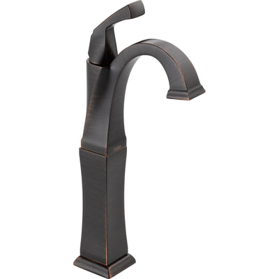 Delta Venetian Bronze Finish Dryden Collection Single Handle Vessel Sink Faucet and 18" Towel Bar Package D019CR