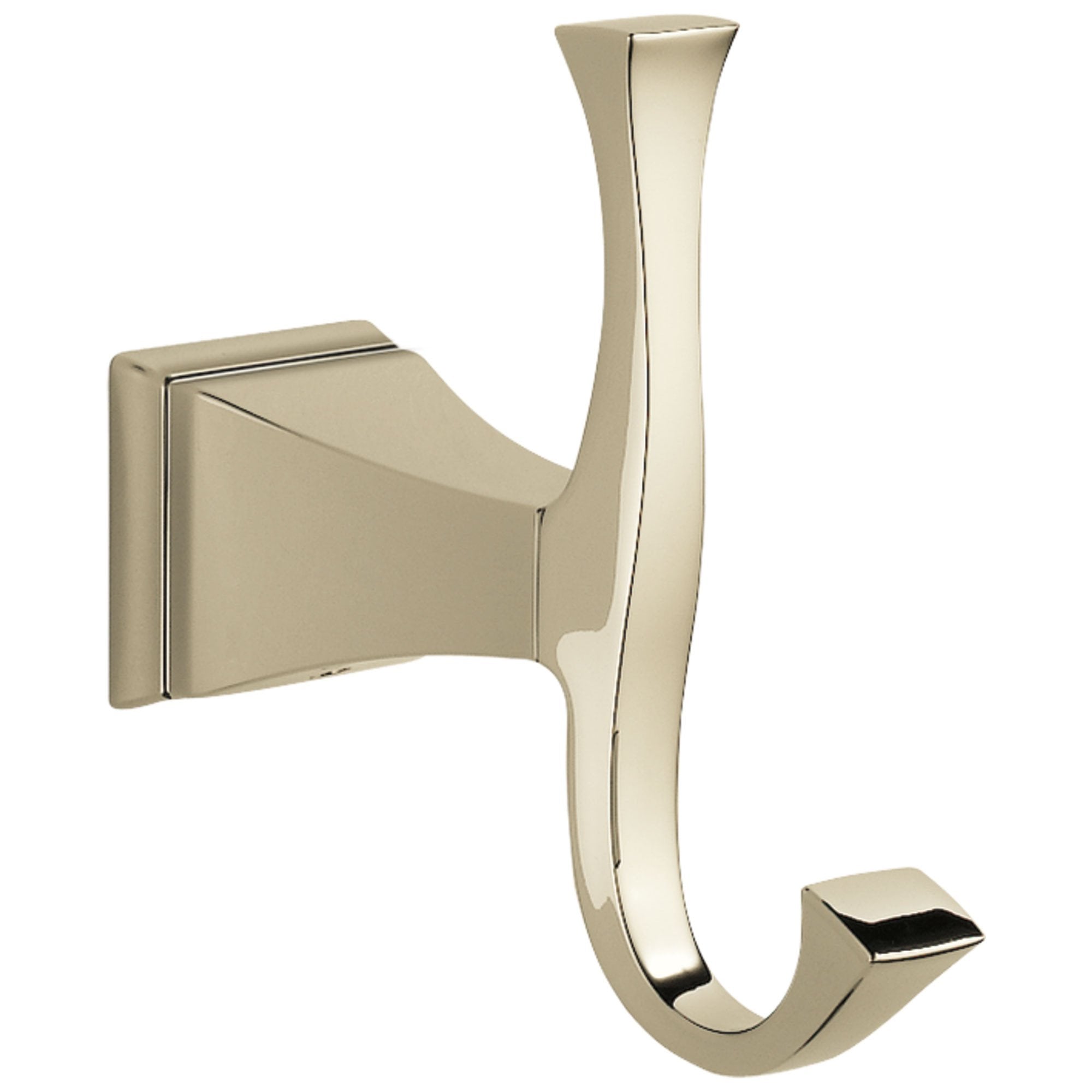 Delta Dryden Collection Polished Nickel Finish Wall Mount Double Robe Hook D75135PN
