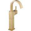 Delta Vero Single Handle Modern Champagne Bronze Tall Vessel Sink Faucet 555938