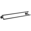 Delta Trinsic Collection Matte Black Finish Modern 24" Wall Mounted Double Towel Bar D75925BL
