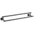 Delta Trinsic Collection Matte Black Finish Modern 24" Wall Mounted Double Towel Bar D75925BL