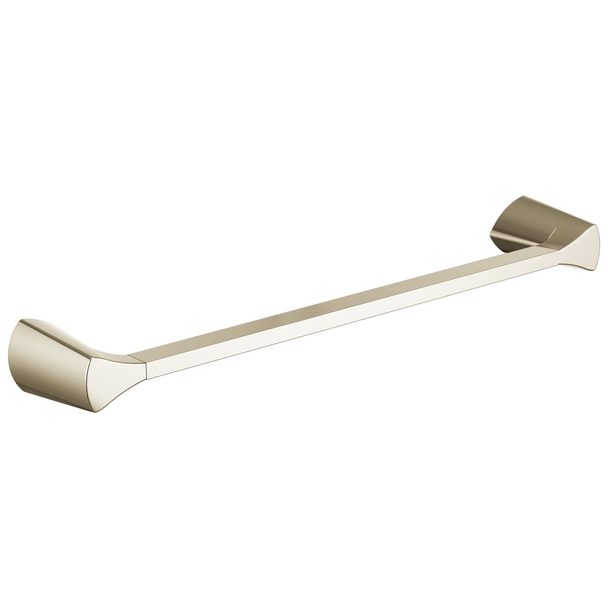 Delta Zura Collection Polished Nickel Finish Modern 18" Wall Mounted Single Towel Bar D77418PN