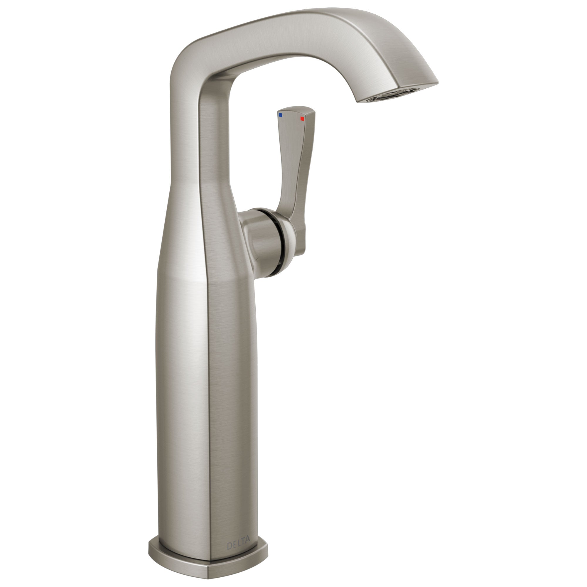 Delta Stryke Stainless Steel Finish Vessel Sink Faucet Includes Single Lever Handle D3581V
