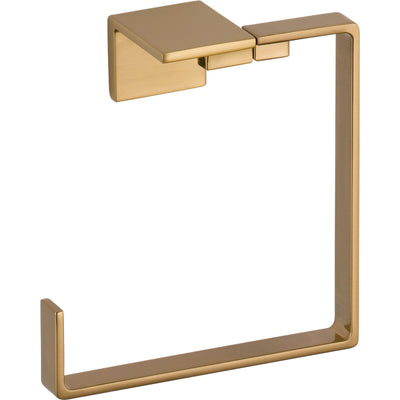 Delta Vero Champagne Bronze STANDARD Bathroom Accessory Set Includes: 24" Towel Bar, Toilet Paper Holder, Double Robe Hook, and Towel Ring D10061AP