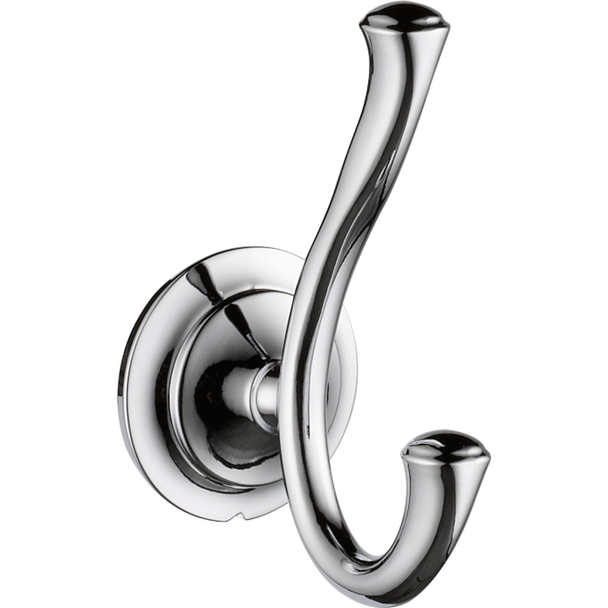 Delta Linden Bathroom Accessory Double Robe Hook in Chrome 555650