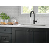 Delta Trinsic Matte Black Finish Single Handle Pull-Down Kitchen Limited Swivel D9159BLLSDST